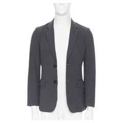 COMME DES GARCONS 2012 lightweight wool rubber buttons casual blazer jacket S