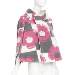 COMME DES GARCONS 2012 Runway 2D Flat Packed Paper Dolls floral checkered coat S