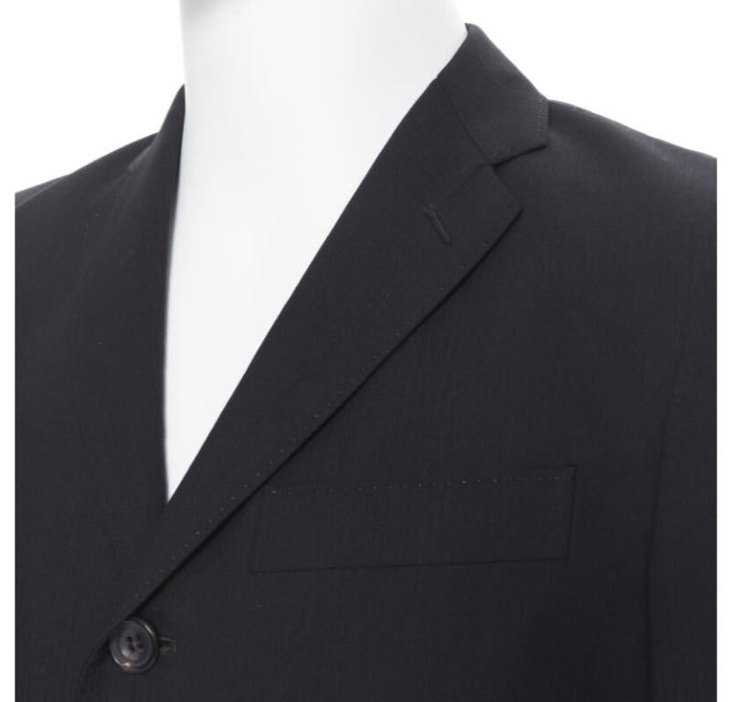COMME DES GARCONS 2013 Schwarzer Blazer aus Wolle mit Nadelstreifen und Sportbekleidung XS im Angebot 2