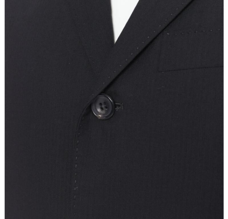 COMME DES GARCONS 2013 Schwarzer Blazer aus Wolle mit Nadelstreifen und Sportbekleidung XS im Angebot 3