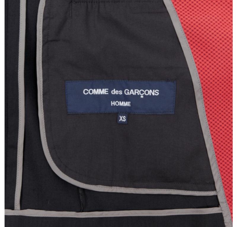 COMME DES GARCONS 2013 Schwarzer Blazer aus Wolle mit Nadelstreifen und Sportbekleidung XS im Angebot 5
