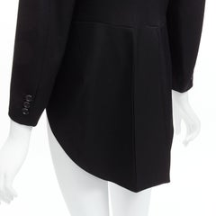COMME DES GARCONS 2014 100% wool wide collar cutaway swallow tail blazer jacket