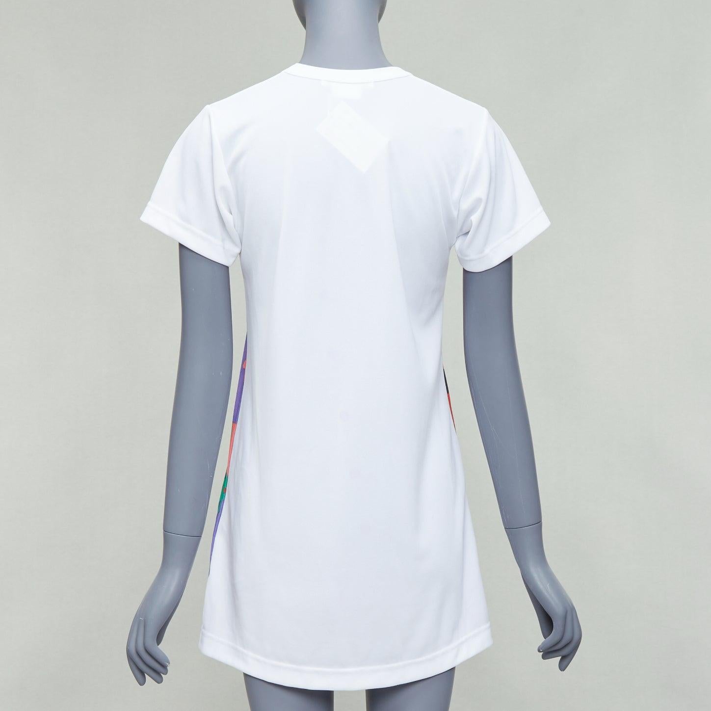 COMME DES GARCONS 2017 multicolor abstract print tunic tshirt XS 1
