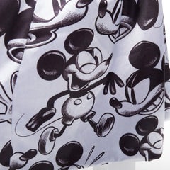 COMME DES GARCONS 2020 DISNEY Mickey Mouse silver suspender skirt pinafore S