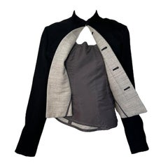 Comme des Garçons A/W Bold Wool Blazer w/ Asymmetric Underpinnings, 1998