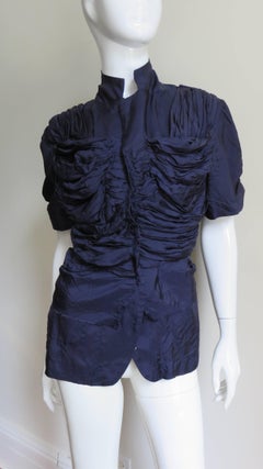Comme des Garcons Ruched Silk Jacket AD 2000