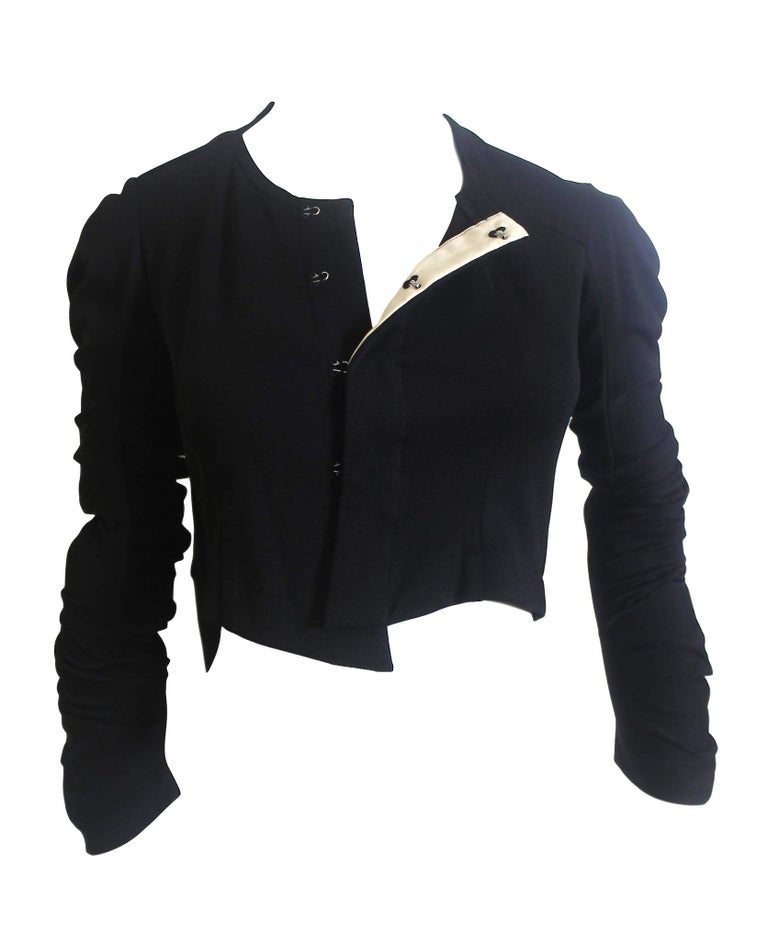 Comme des Garcons AD 2004 Spiral Sleeve Bustier Jacket For Sale at 1stDibs