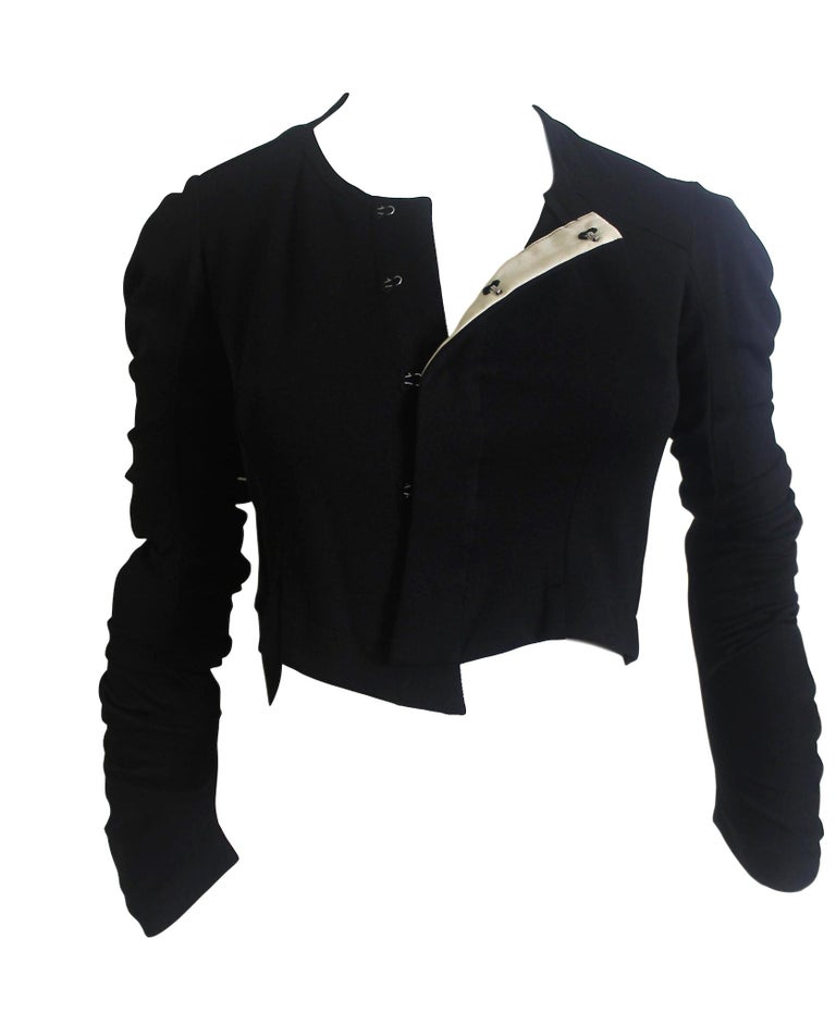 Comme des Garcons AD 2004 Spiral Sleeve Bustier Jacket For Sale at 1stDibs