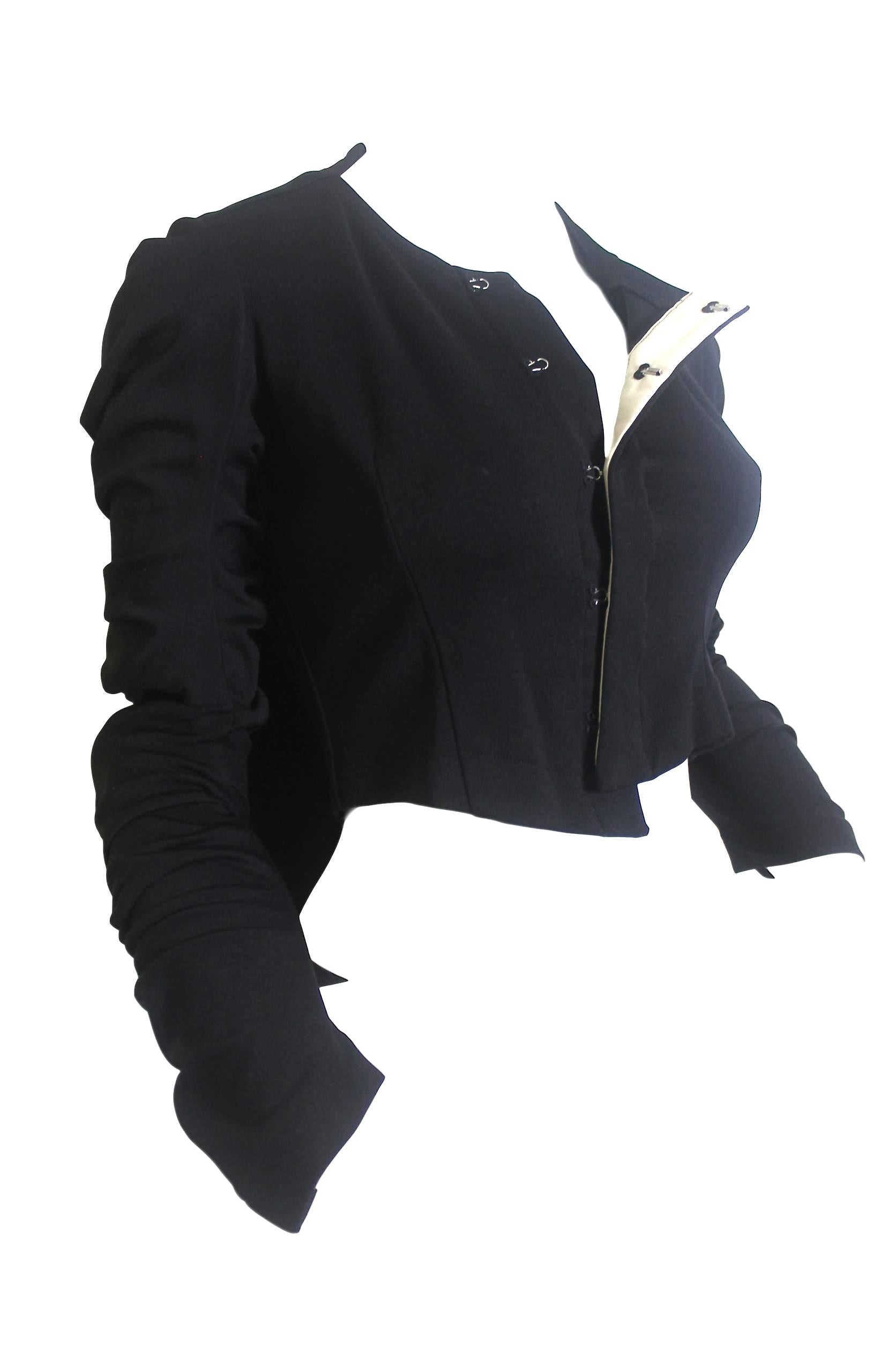 Comme des Garcons AD 2004 Spiral Sleeve Bustier Jacket For Sale 3