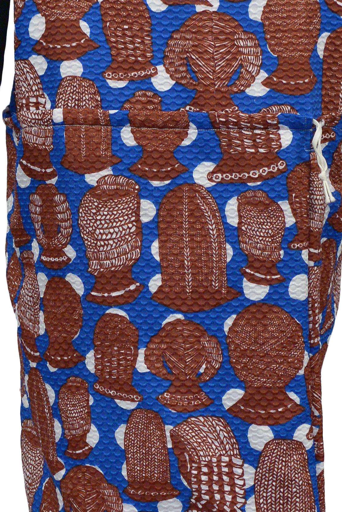 Women's Comme des Garcons African Print Coat SS 2008 For Sale