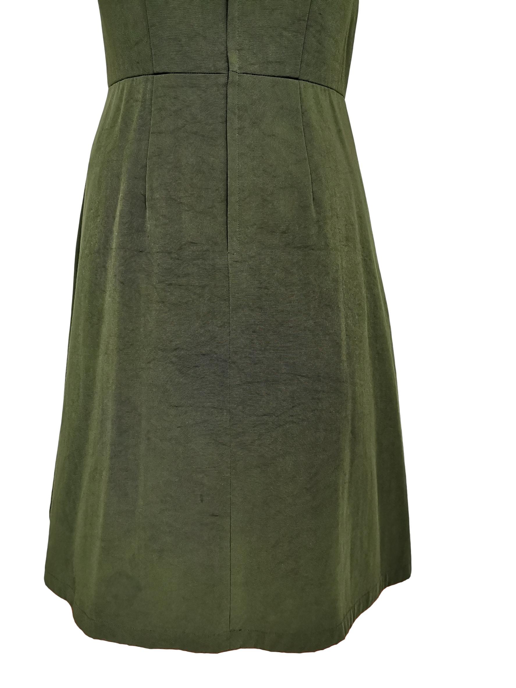 Comme des Garcons Army Green Dress AD 1999 For Sale 5