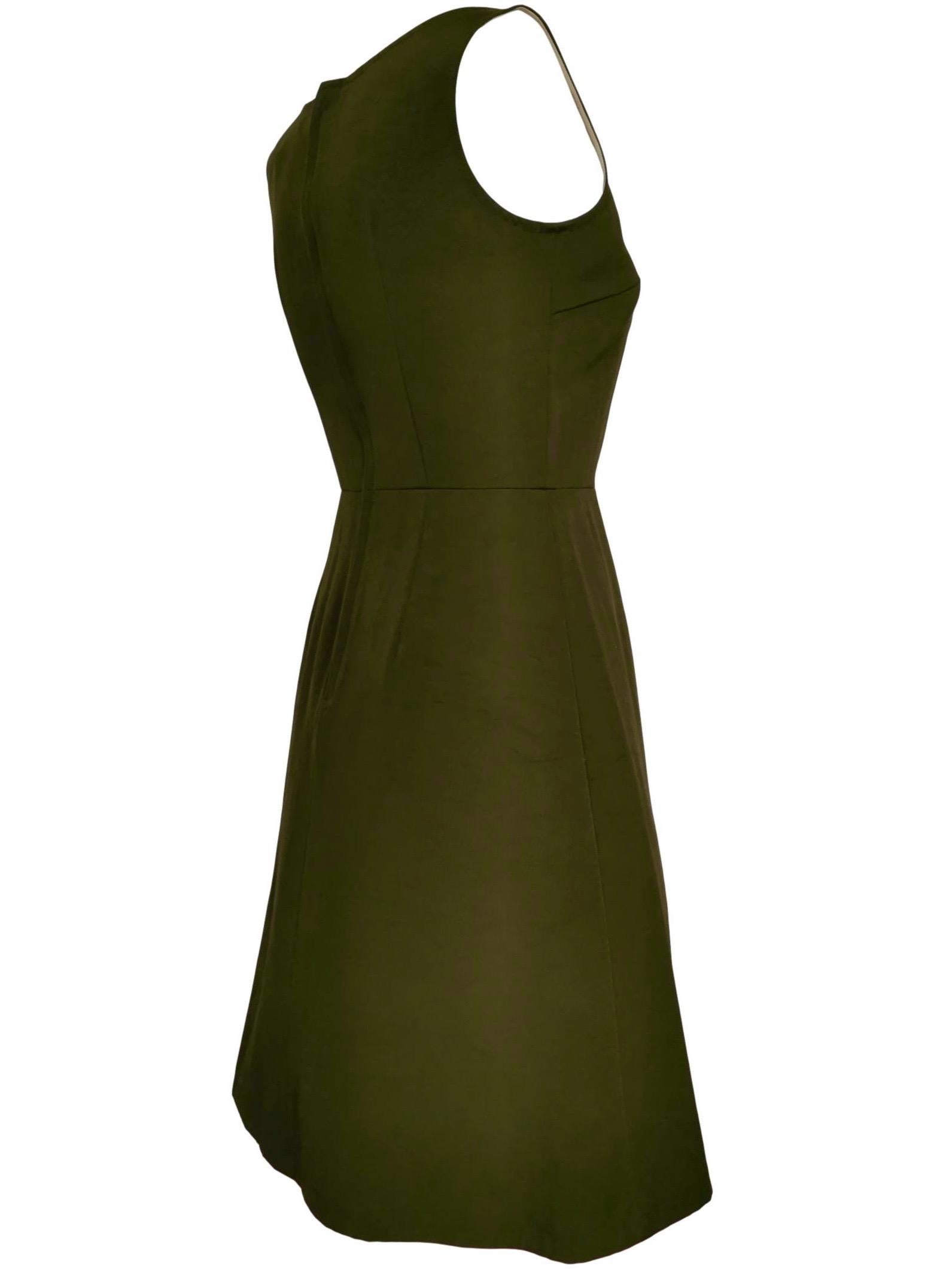 Comme des Garcons Army Green Dress AD 1999 For Sale 6