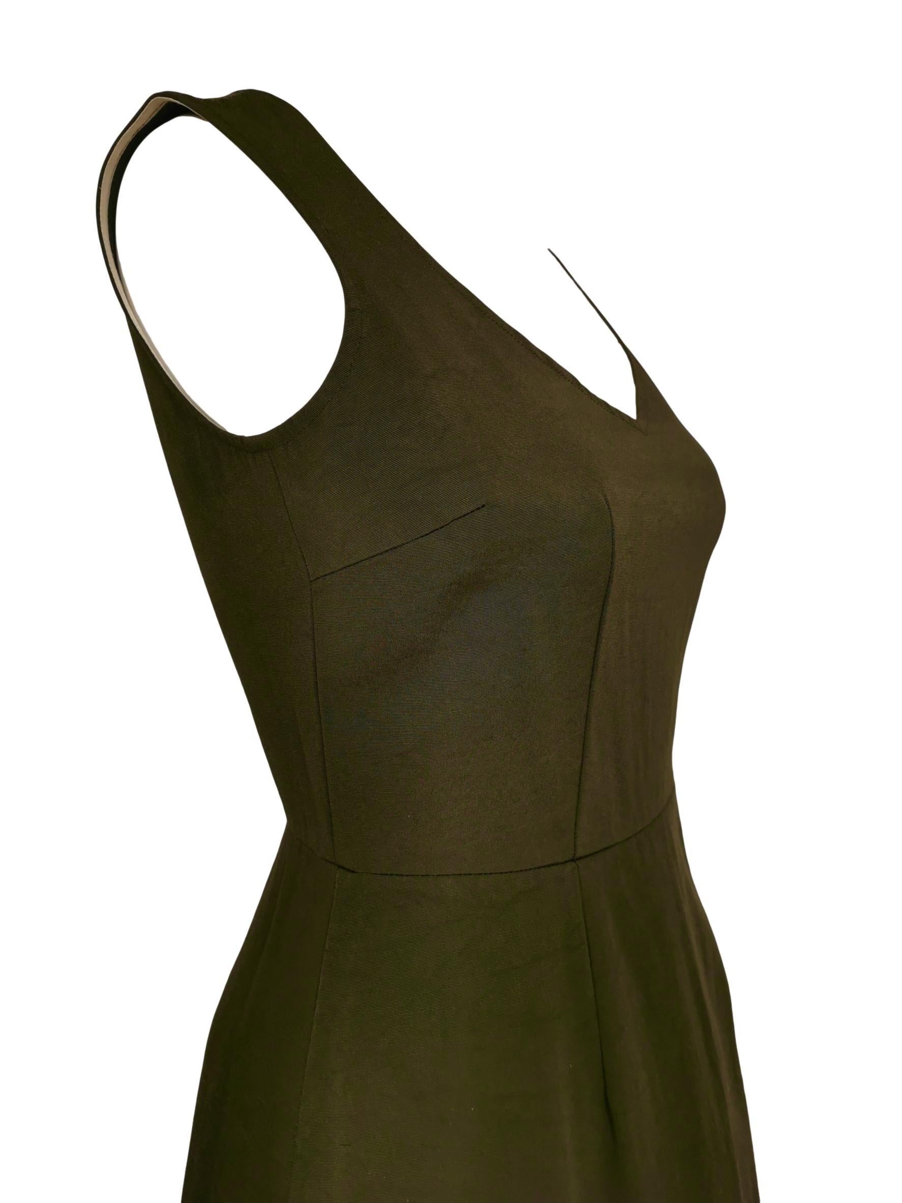 Comme des Garcons Army Green Dress AD 1999 For Sale 7