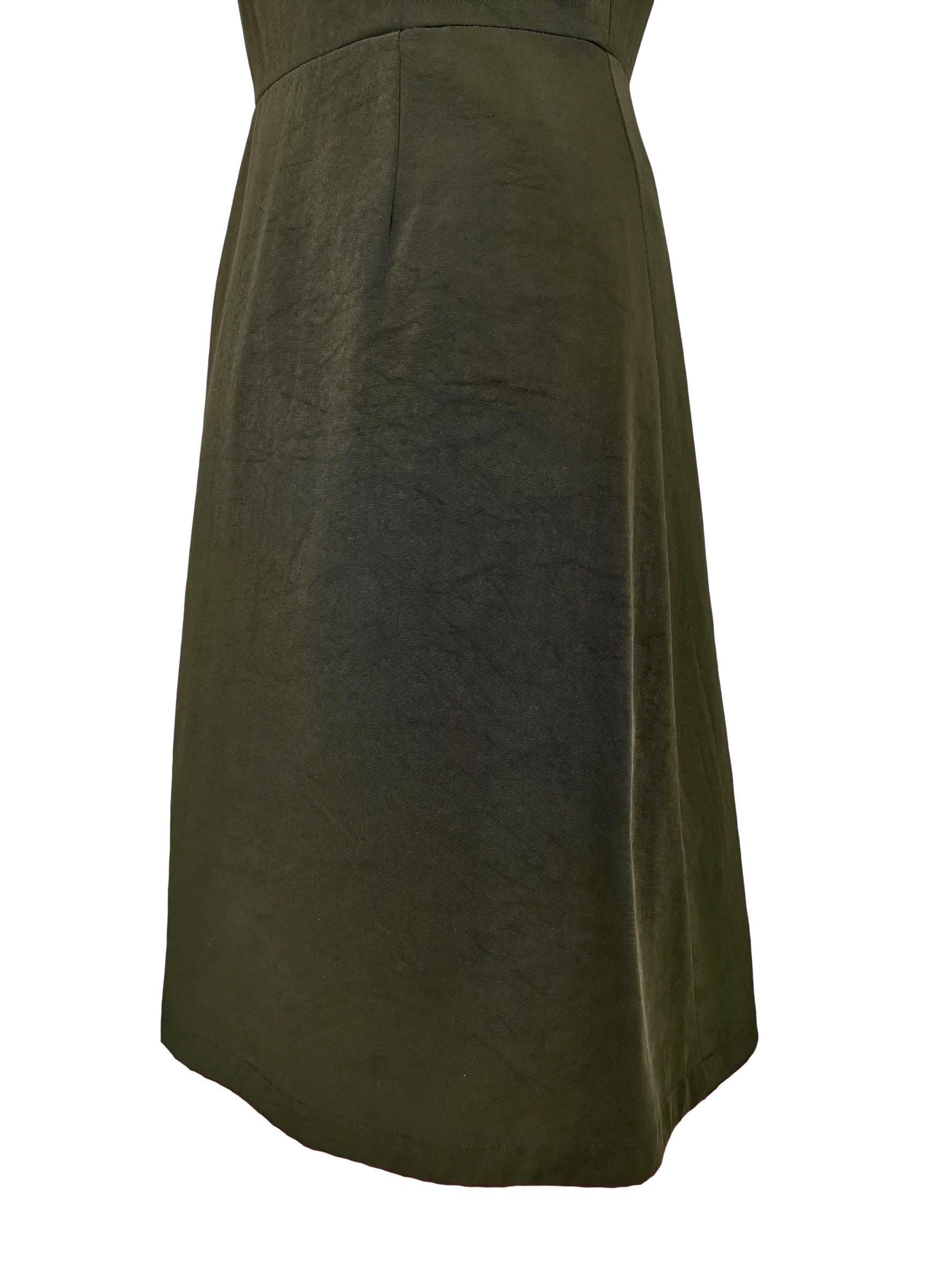 Comme des Garcons Army Green Dress AD 1999 For Sale 1