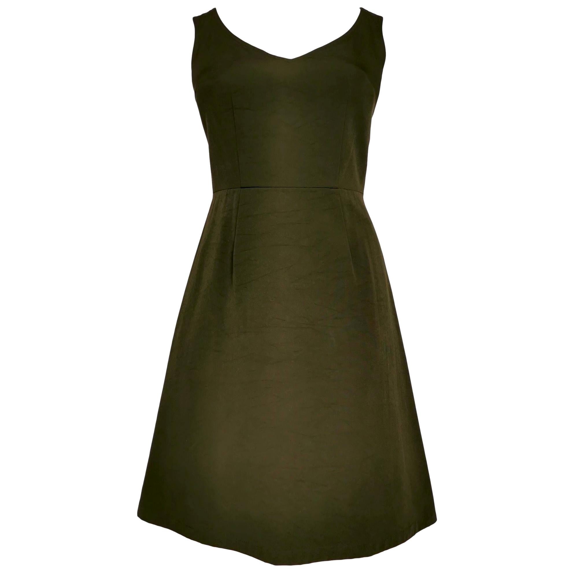 Comme des Garcons Army Green Dress AD 1999 For Sale