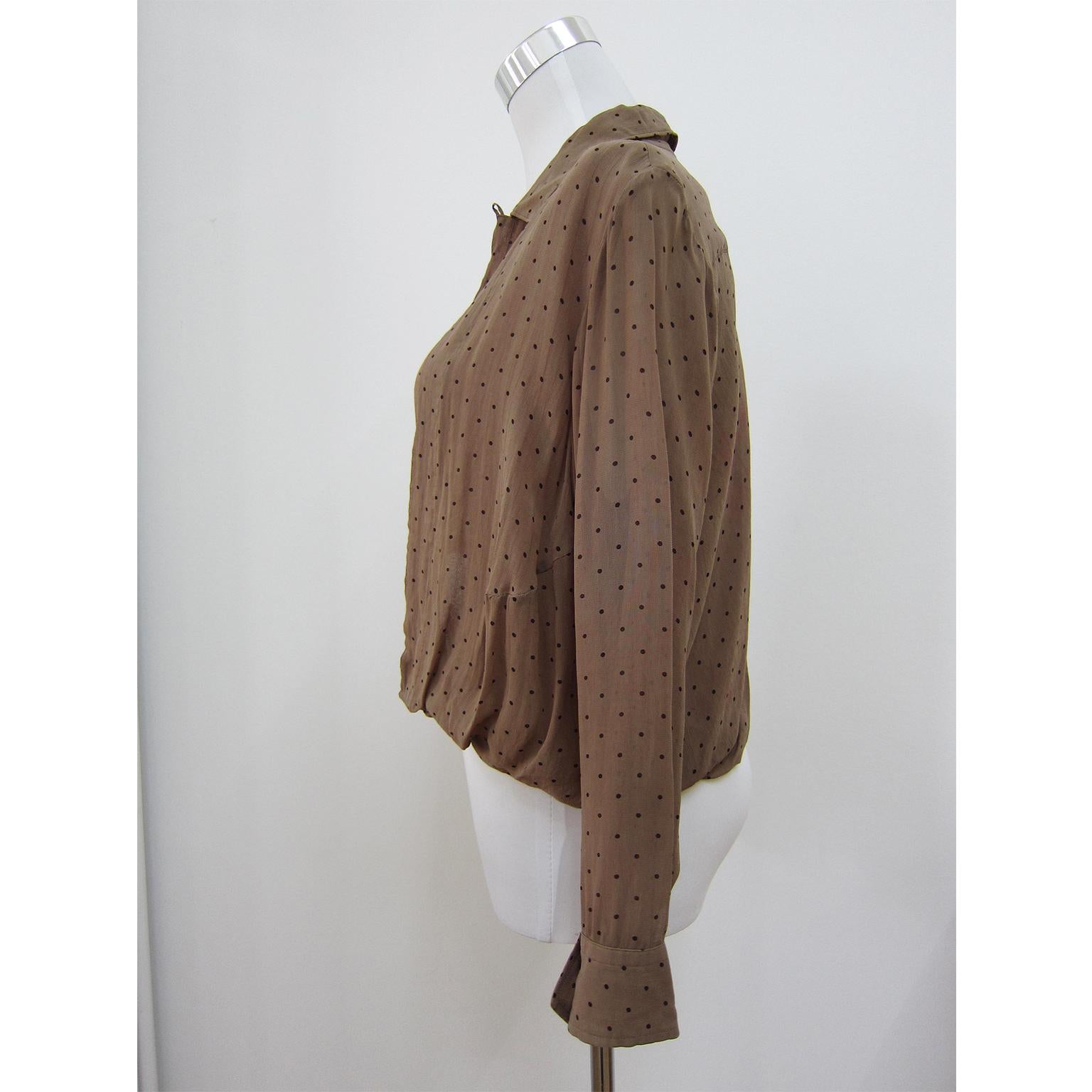 Comme des Garcons Asymmetric Beige Blouse Top AD 1989 In Good Condition In Berlin, DE