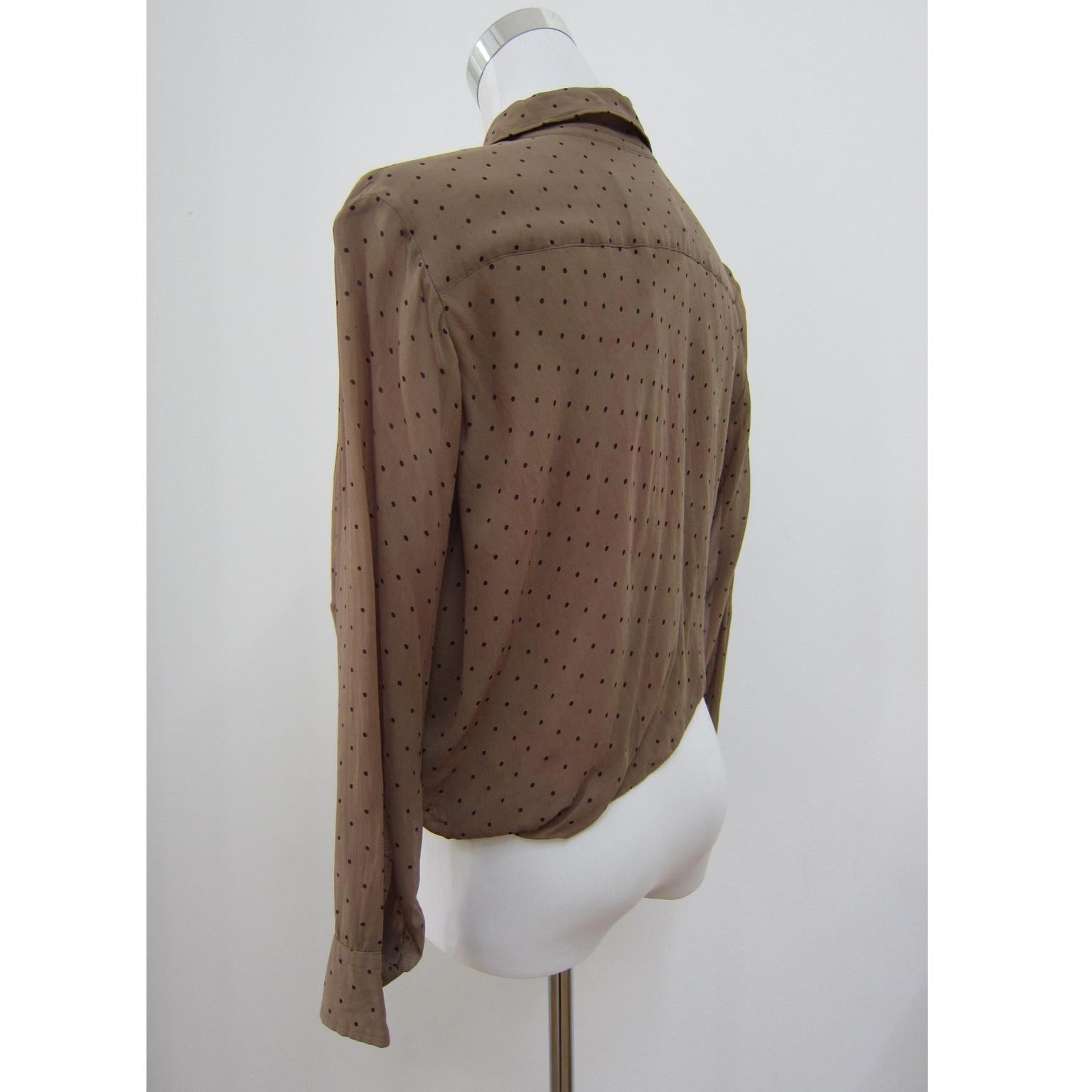 Comme des Garcons Asymmetric Beige Blouse Top AD 1989 4