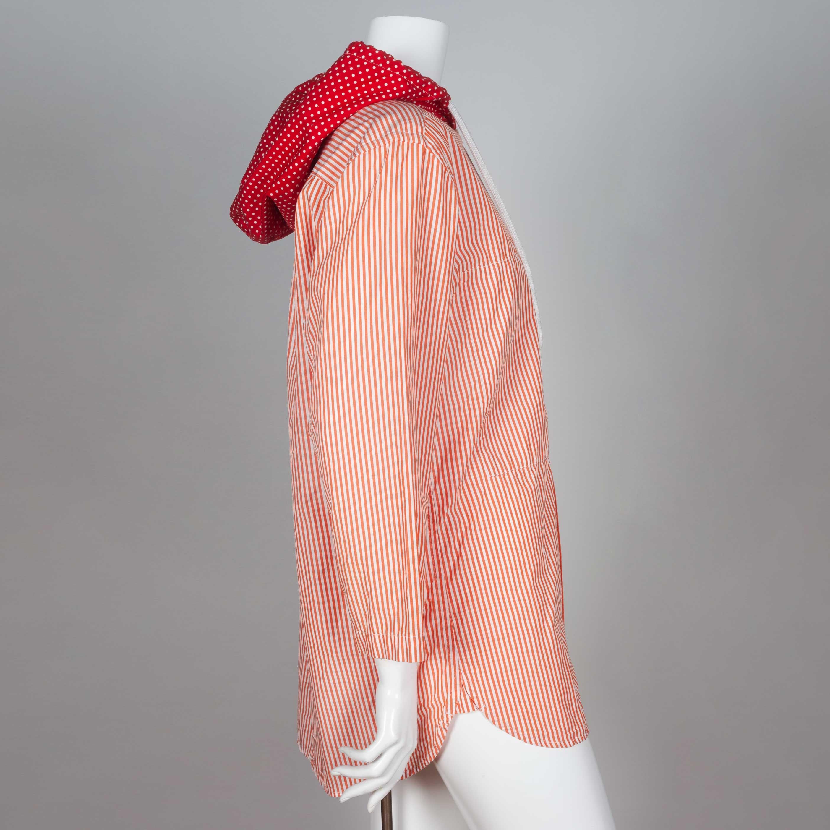 Pink Comme des Garçons Asymmetric Hooded Shirt, 2011