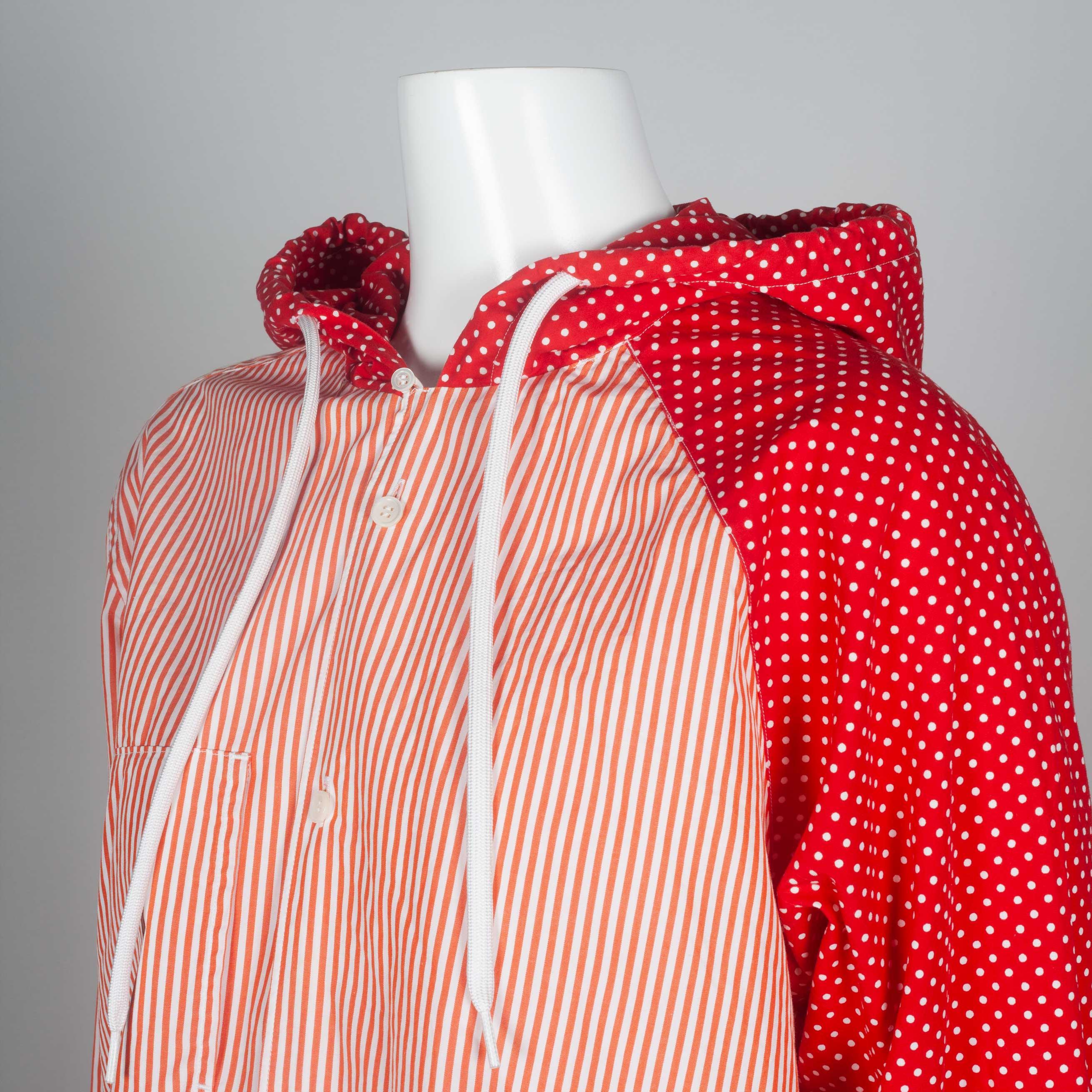 Women's or Men's Comme des Garçons Asymmetric Hooded Shirt, 2011