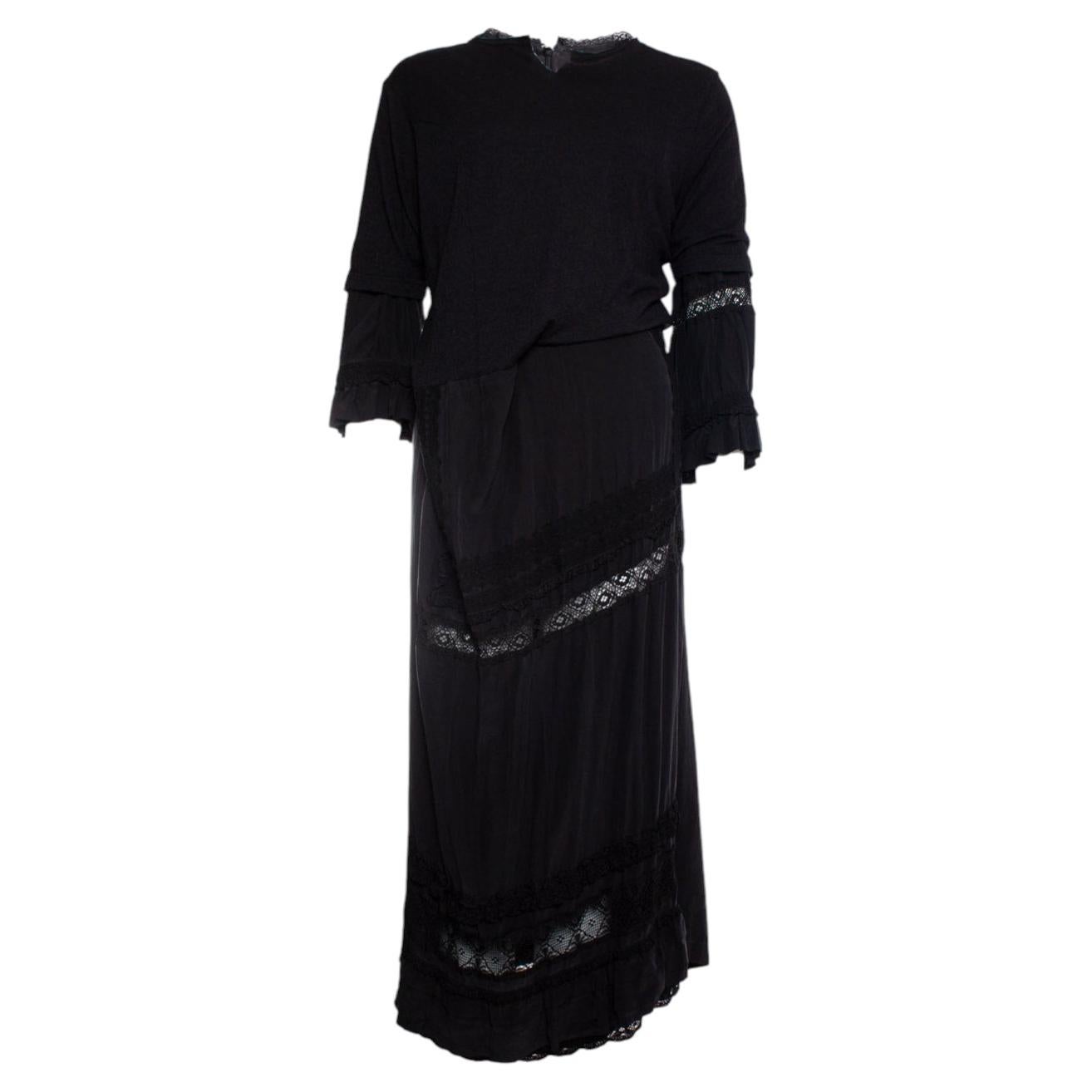 Comme des garçons, asymmetric maxi dress