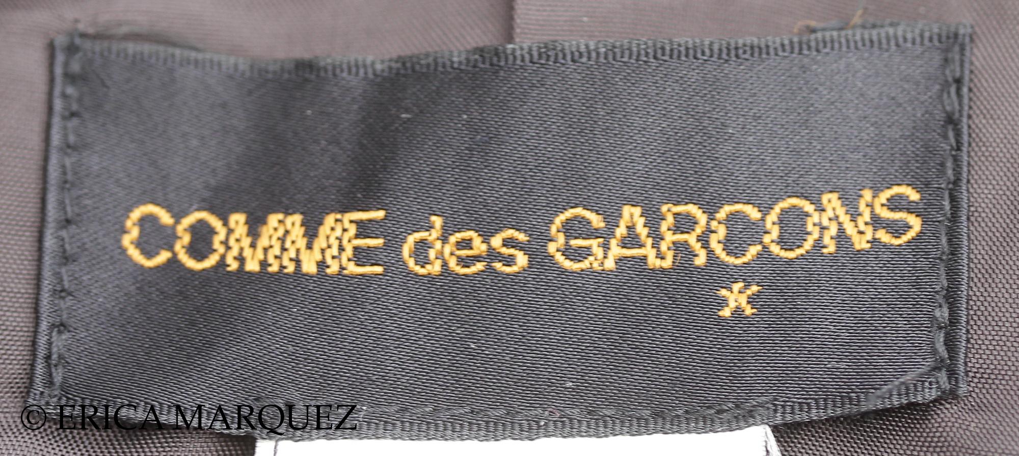 COMME DES GARCONS, Cappotto asimmetrico in lana nera, anni '80 in vendita 12