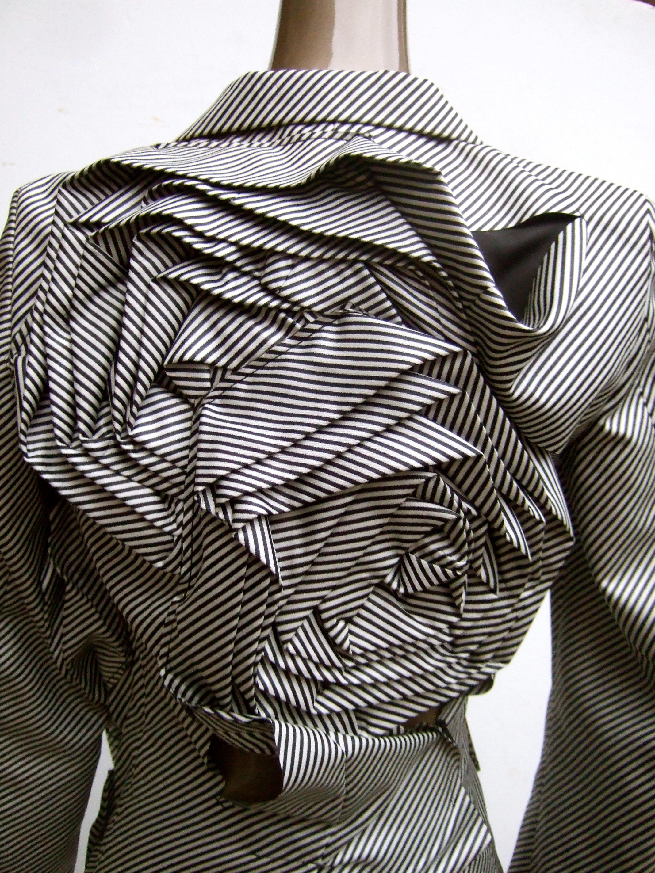 Comme des Garcons avant-gardiste rayée  Veste à appliques automne 2013 en vente 7