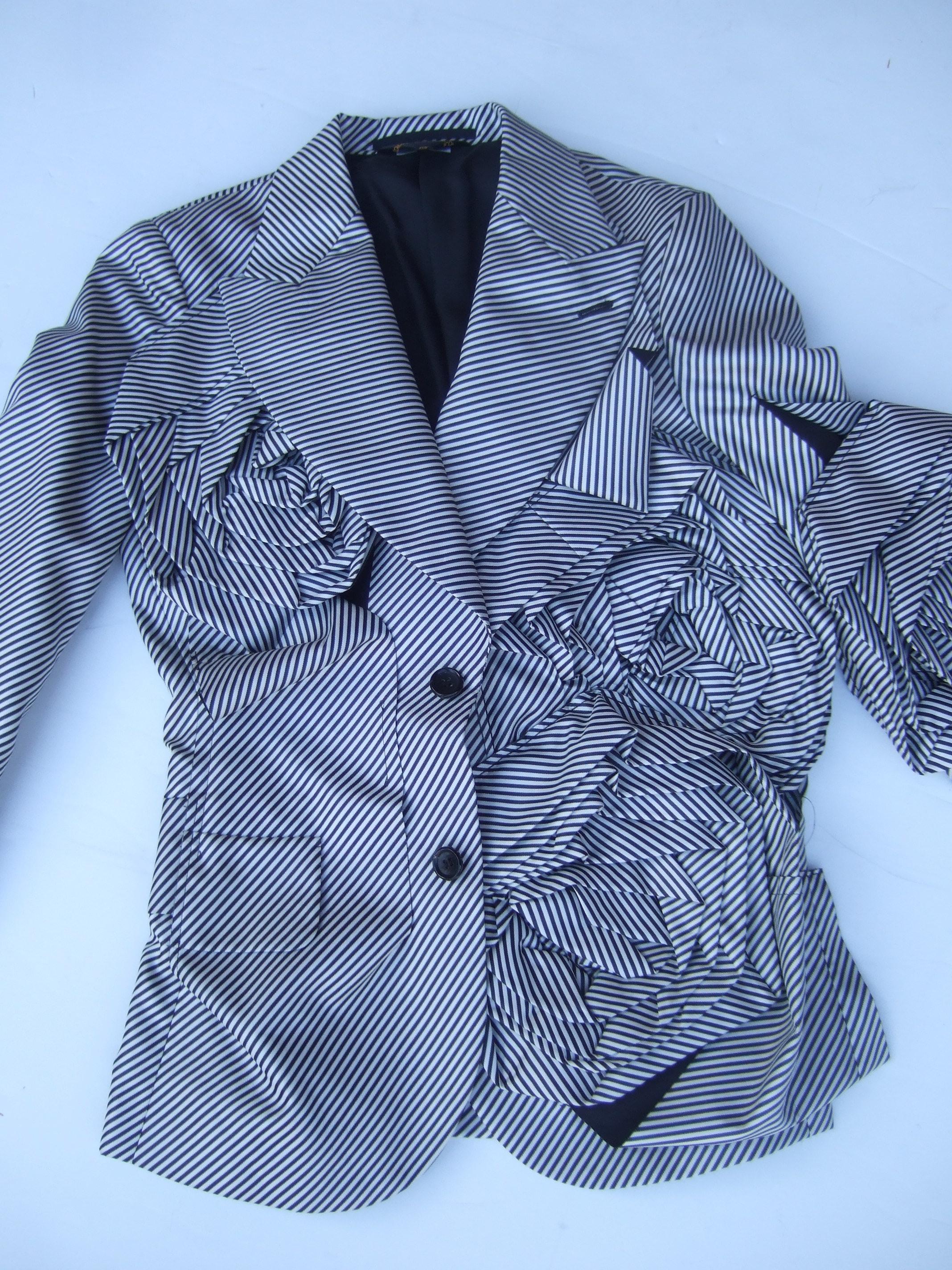 Comme des Garcons avant-gardiste rayée  Veste à appliques automne 2013 en vente 11