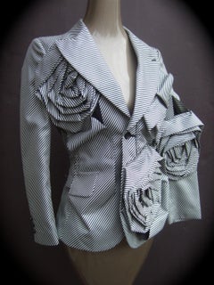 Comme des Garcons Avant Garde Rayas  Chaqueta de apliques Otoño 2013