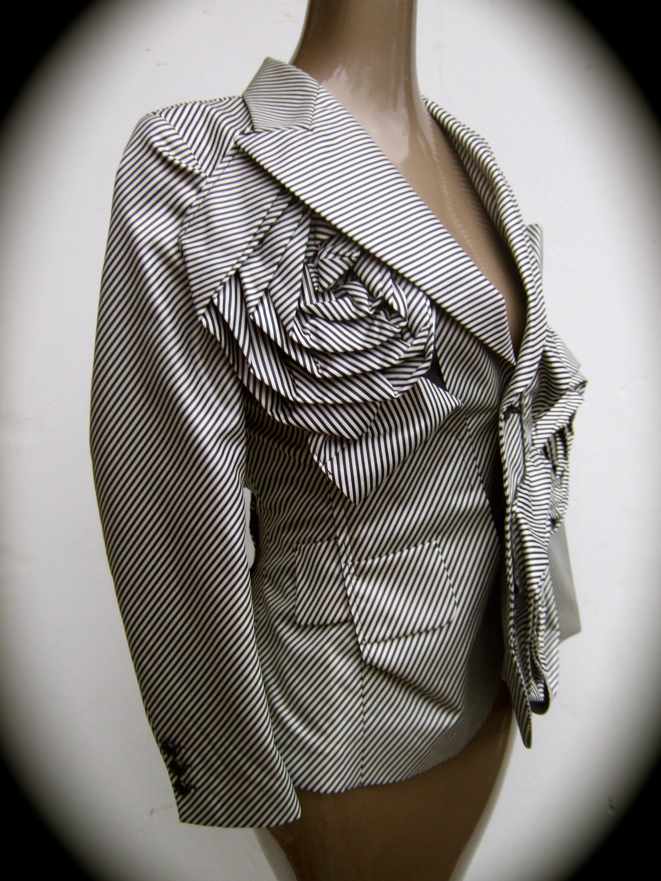 Comme des Garcons avant-gardiste rayée  Veste à appliques automne 2013 en vente 4