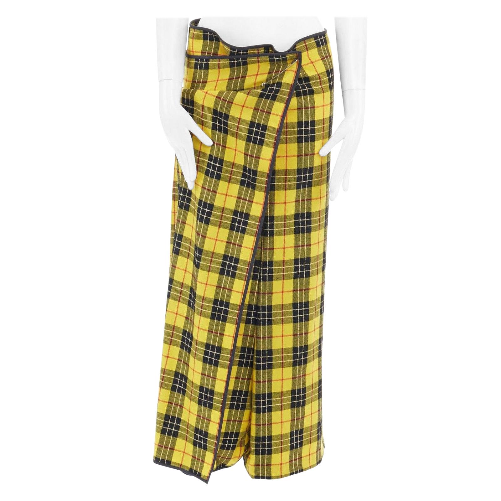 comme des garcons plaid pants