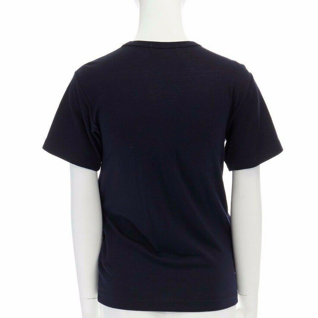 Women's COMME DES GARCONS AW2010 blue Lumps & Bumps cushion padded tshirt top S