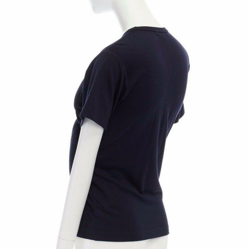 COMME DES GARCONS AW2010 blue Lumps & Bumps cushion padded tshirt top S 2