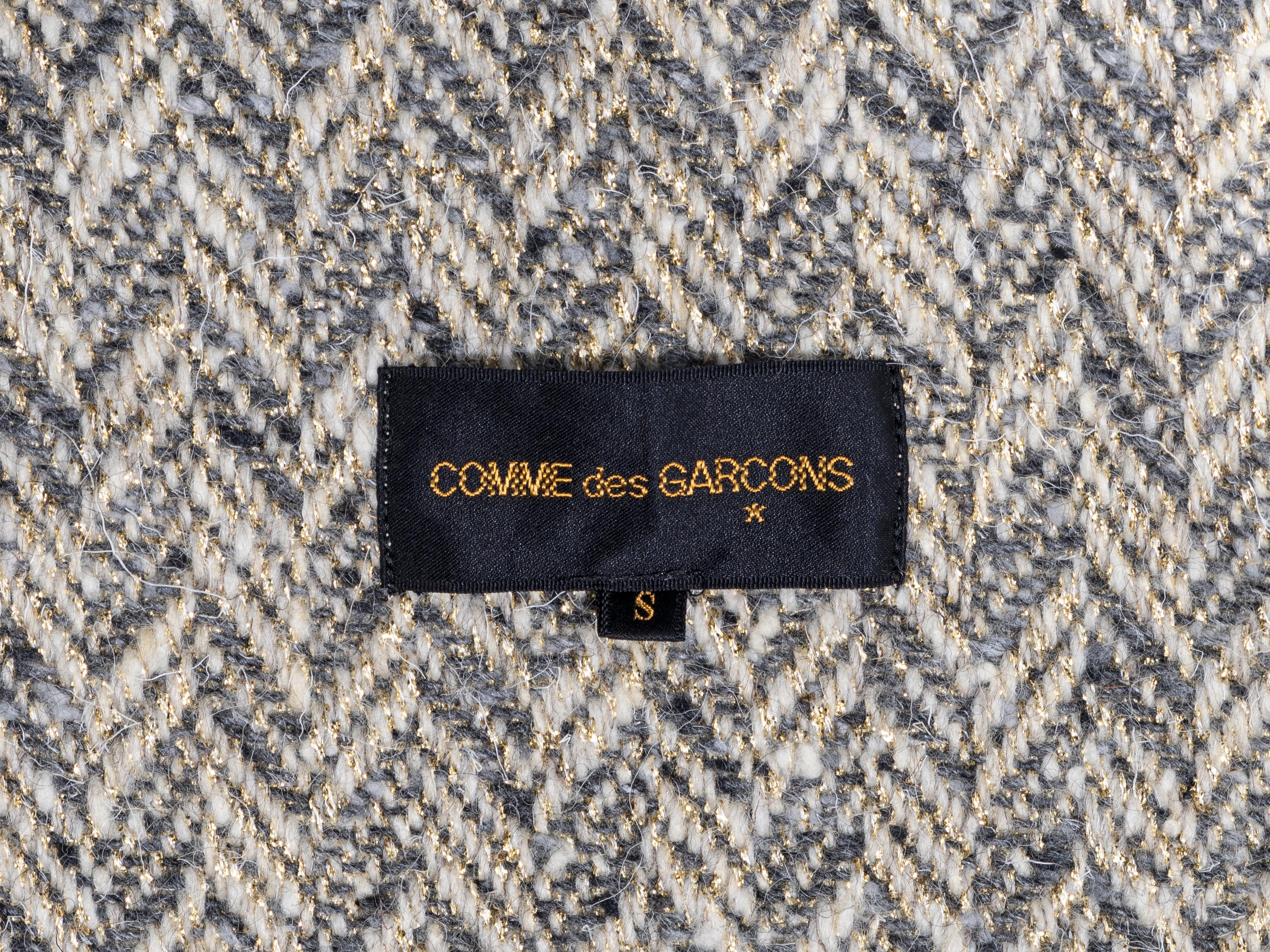 Comme des Garons schräg geschnittener Fischgrätenmuster-Tweedrock, fw 1999 im Angebot 7