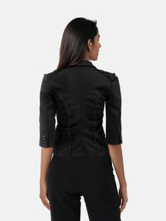 Comme Des Garcons Black Back Open Seam Blazer Size S