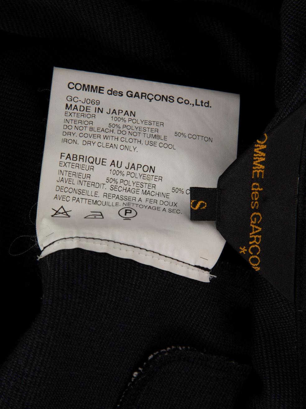 Comme Des Garcons Blazer noir à coutures ouvertes Taille S Bon état - En vente à London, GB