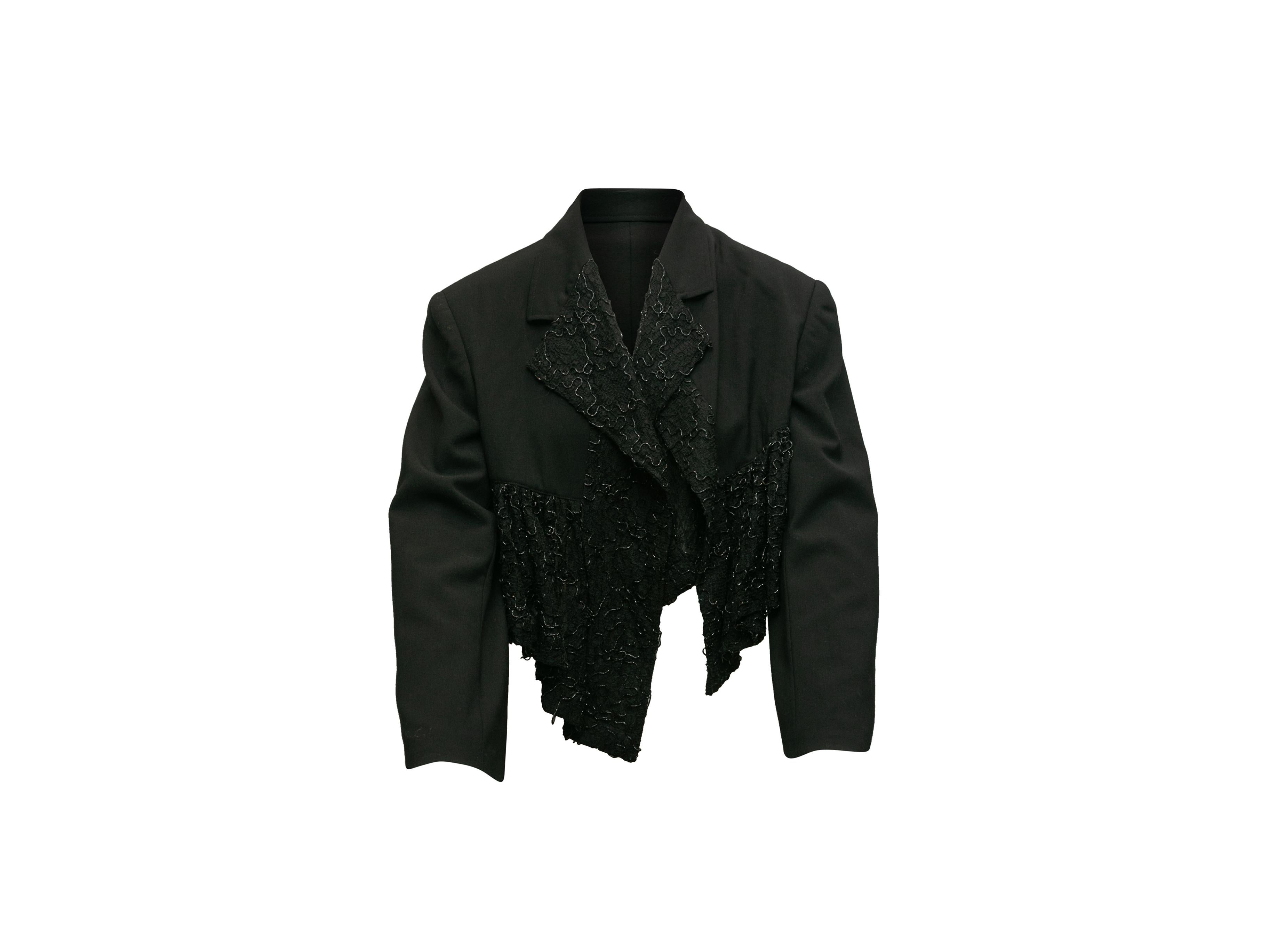 Comme Des Garcons Black Beaded Bolero In Good Condition In New York, NY