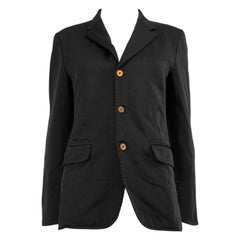 Comme Des Garcons Black Button Down Blazer Size S