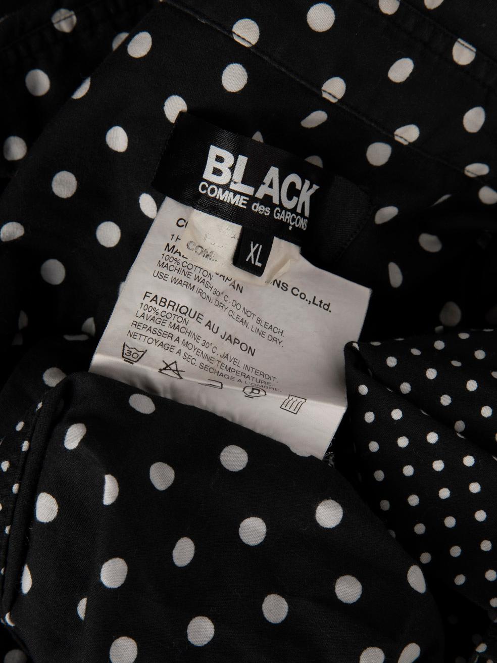 Comme Des Garcons BLACK Comme Des Garcons Black Polkadot Shirt Size XL 2