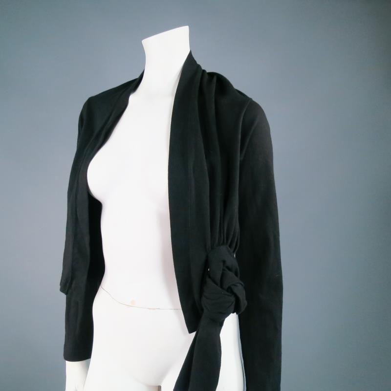 black bolero cardigan