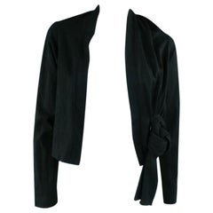 COMME des GARCONS Black Cotton Bolero Cardigan