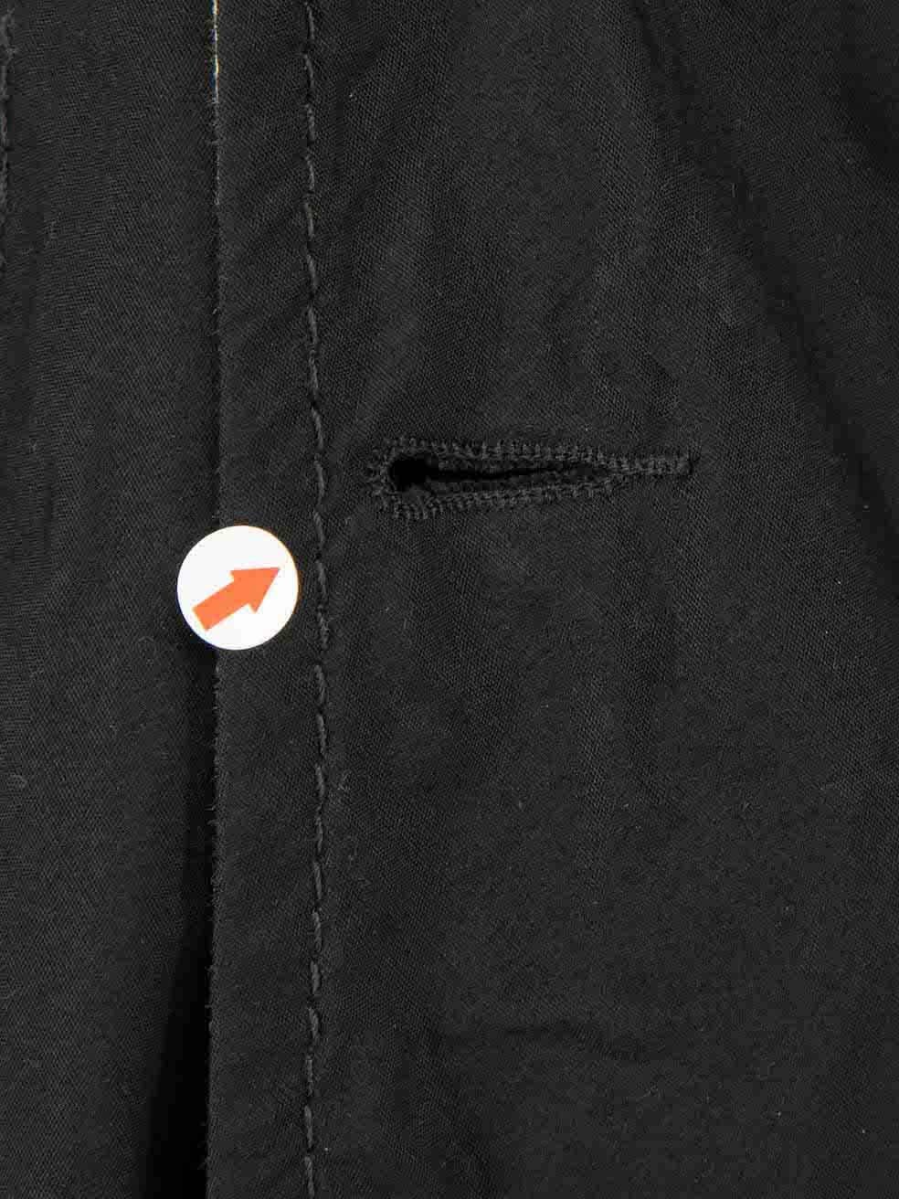 Comme Des Garcons Manteau noir à double boutonnage Taille S Bon état - En vente à London, GB