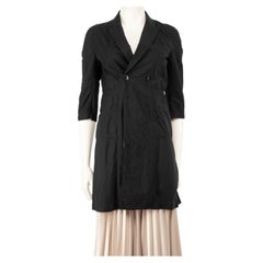 Comme Des Garcons Black Double Breasted Coat Size S