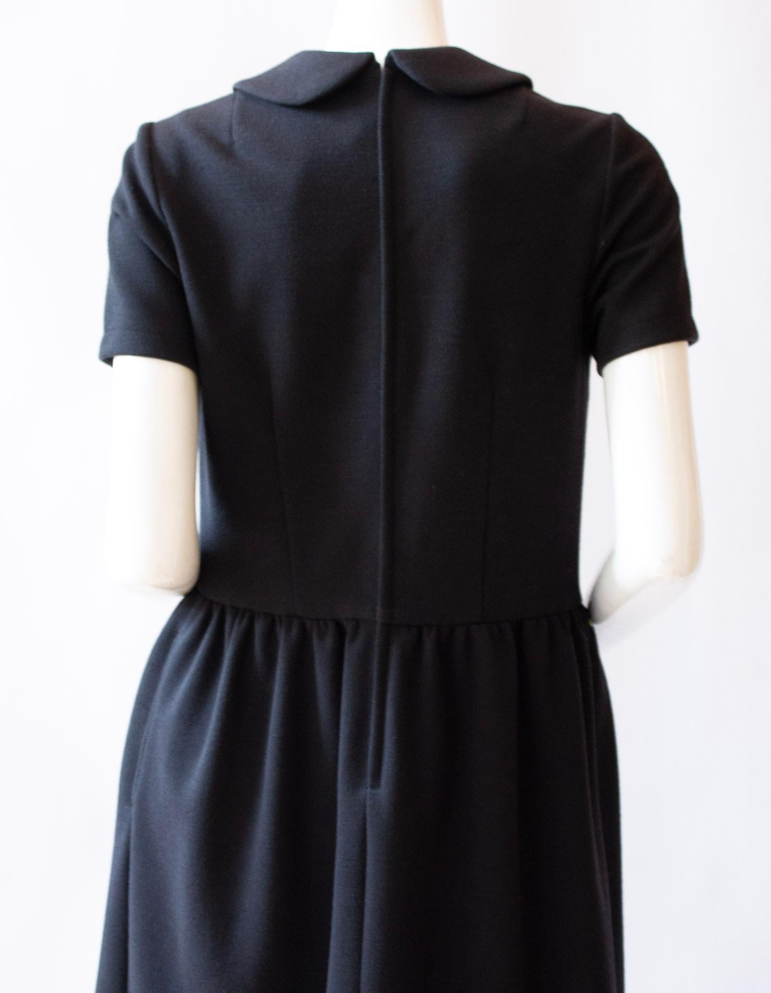 Comme des Garçons black dress In Excellent Condition For Sale In Kingston, NY