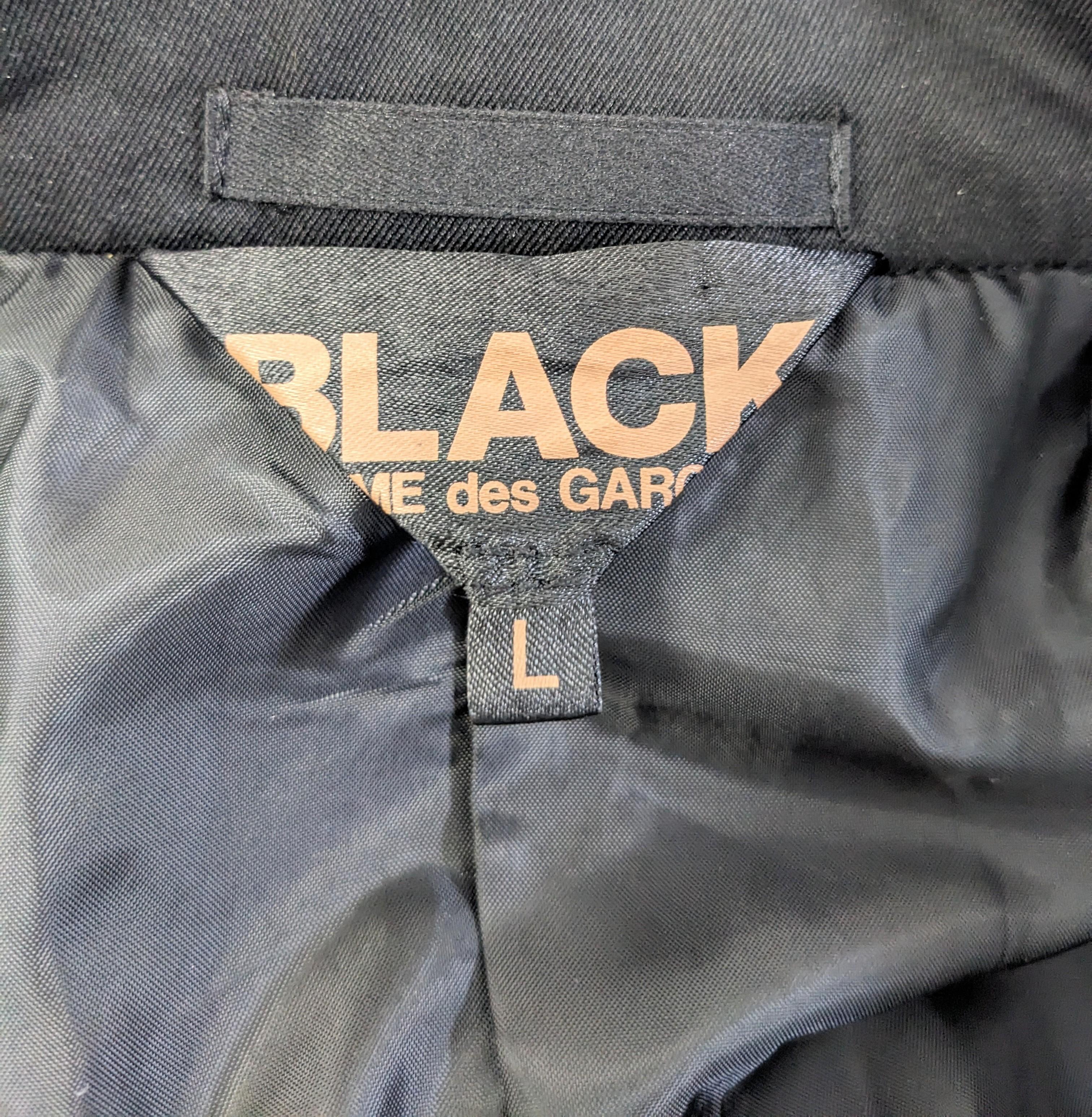 Comme des Garcons NEGRO, Blazer Bondage con cordones en venta 6