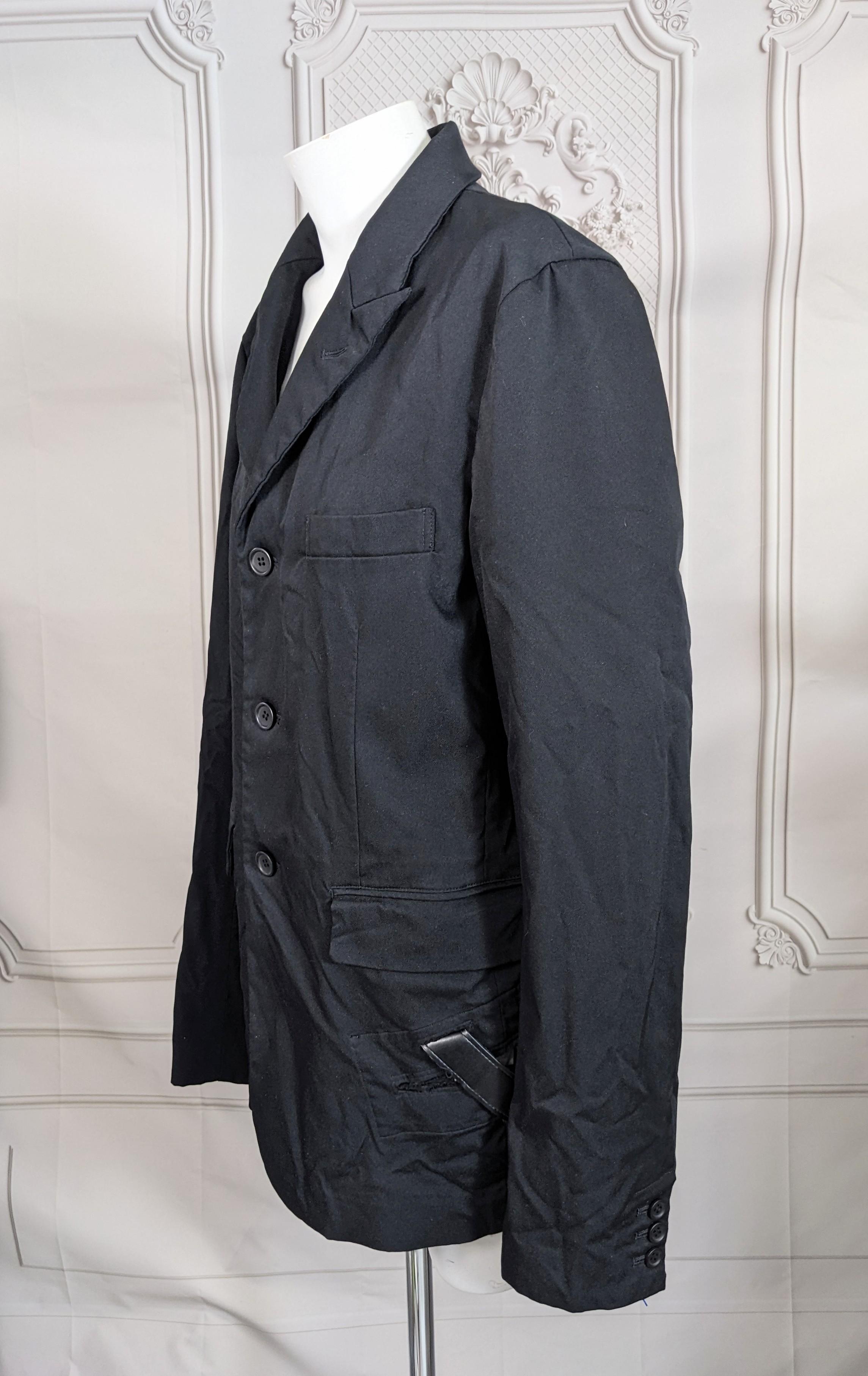 Comme des Garcons NEGRO, Blazer Bondage con cordones en Bueno estado para la venta en New York, NY