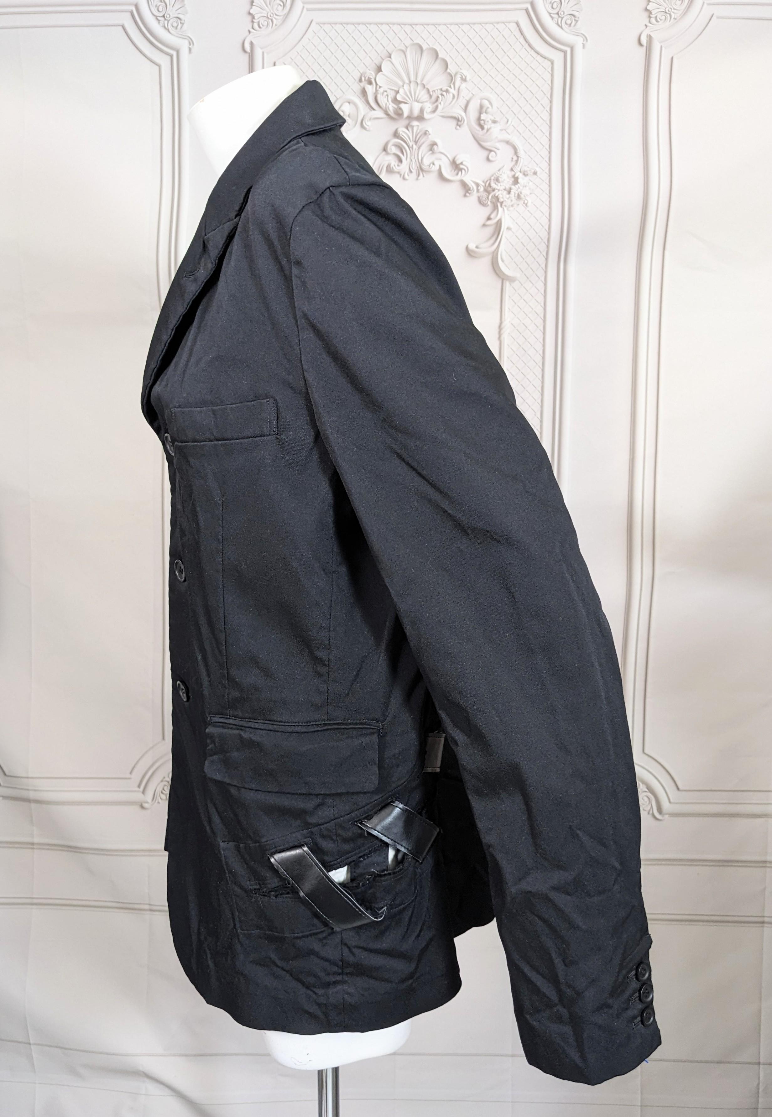 Femenino o masculino Comme des Garcons NEGRO, Blazer Bondage con cordones en venta