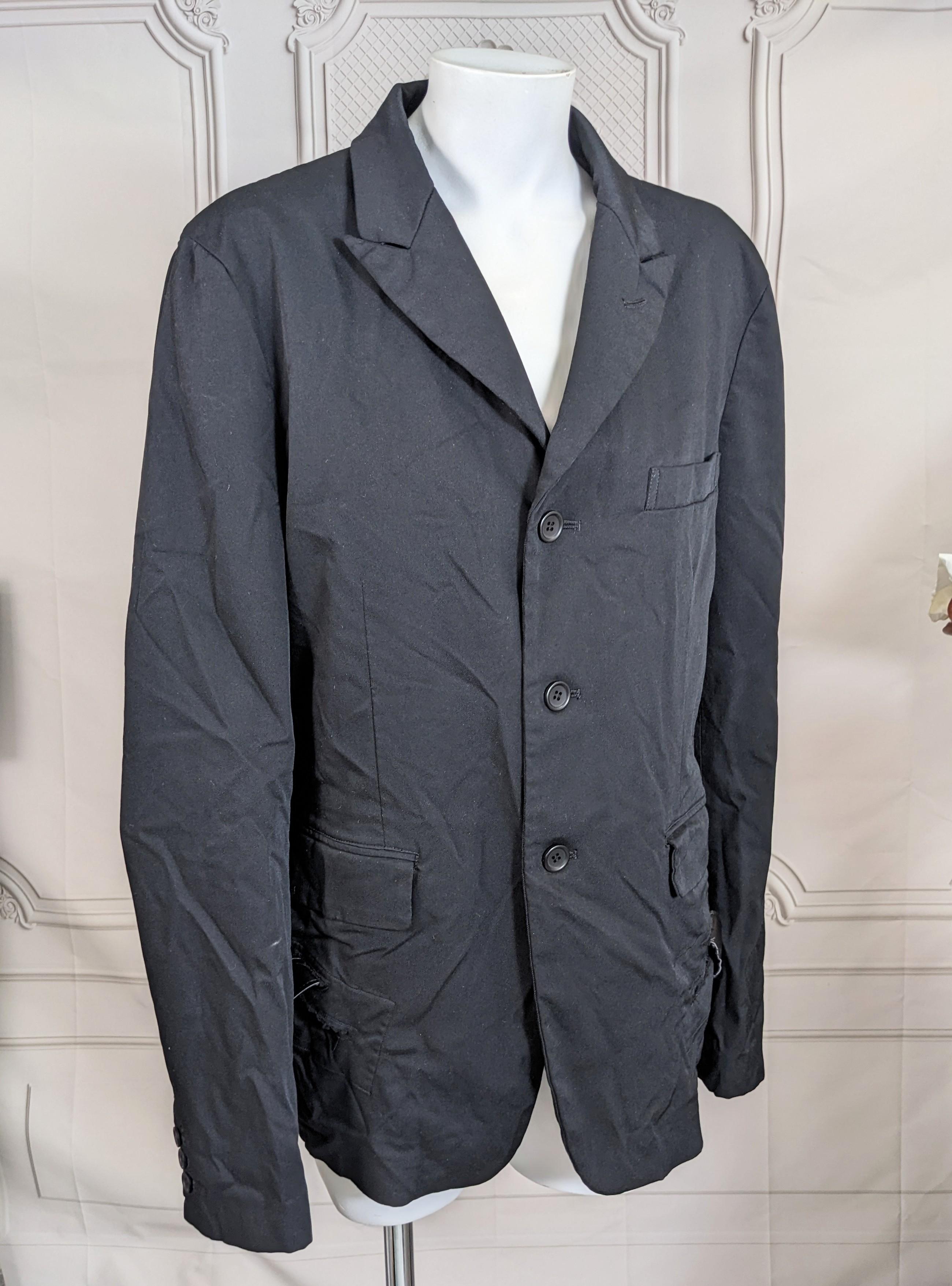 Comme des Garcons NEGRO, Blazer Bondage con cordones en venta 2