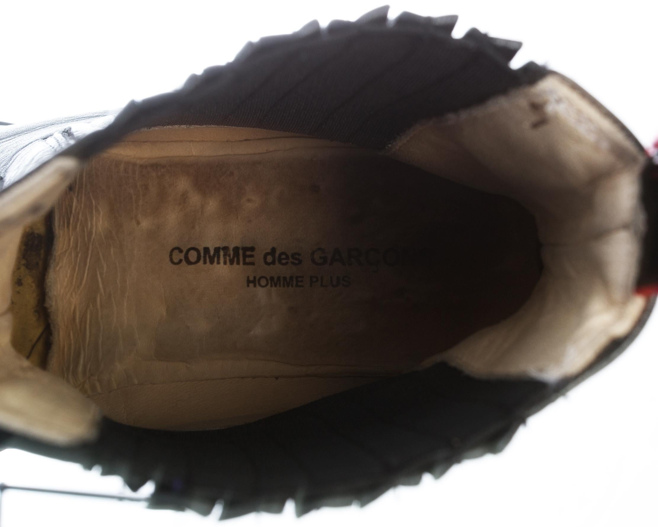 Comme des Garcons black leather 'Jugo' boots, ca. 2015 1