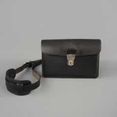 COMME des GARCONS Black Leather Mini Satchel Cross Body Handbag