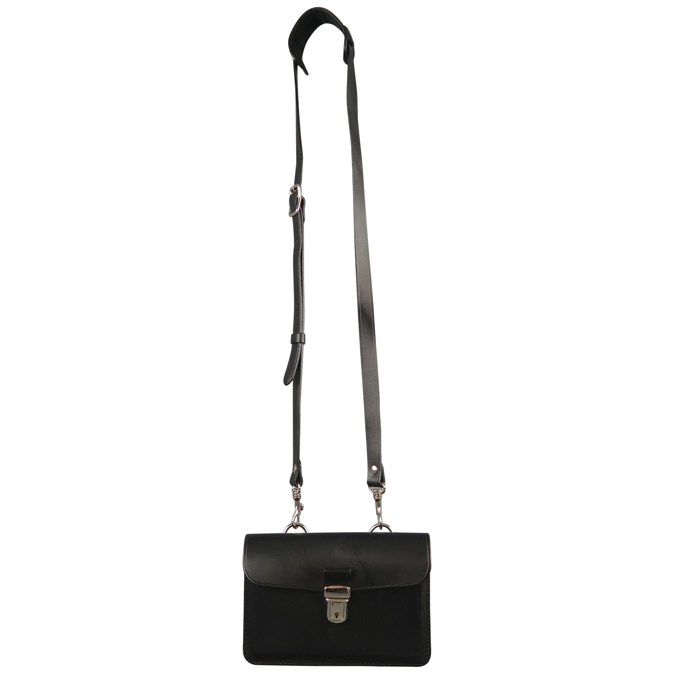 COMME des GARCONS Black Leather Mini Satchel Cross Body Handbag at 1stDibs  | comme des garcons crossbody bag